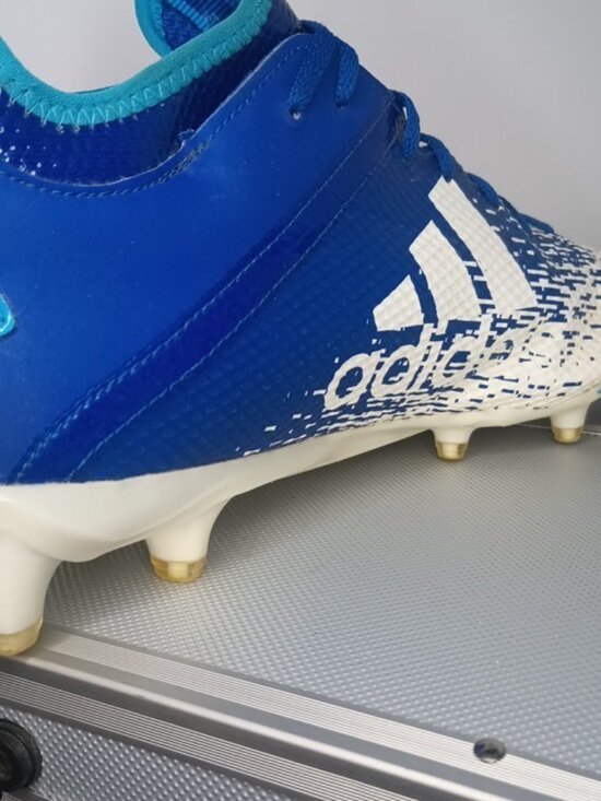Adidas Adizero Scorch Football Cleats White Blue Men\'s Size 13.5 US 13 UK main image 8